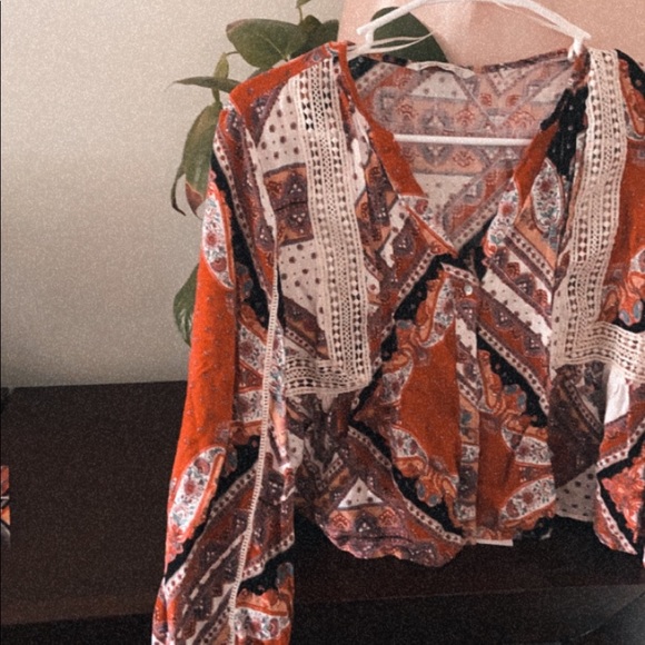 Boho styled oversized shirt - Picture 2 of 3